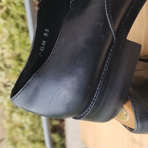 Steve Madden Black Leather Men's Slip-On Loafers Size 9.5 - Picture 5 of 12